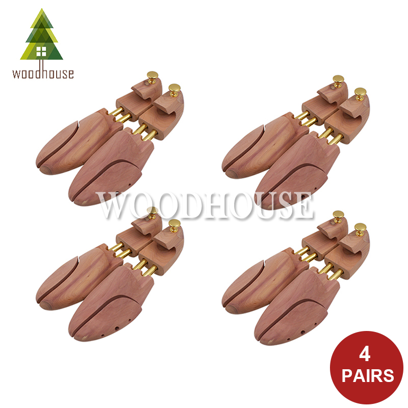 Shoe Tree Cedar - Paquete de 4 zapatos de cedro