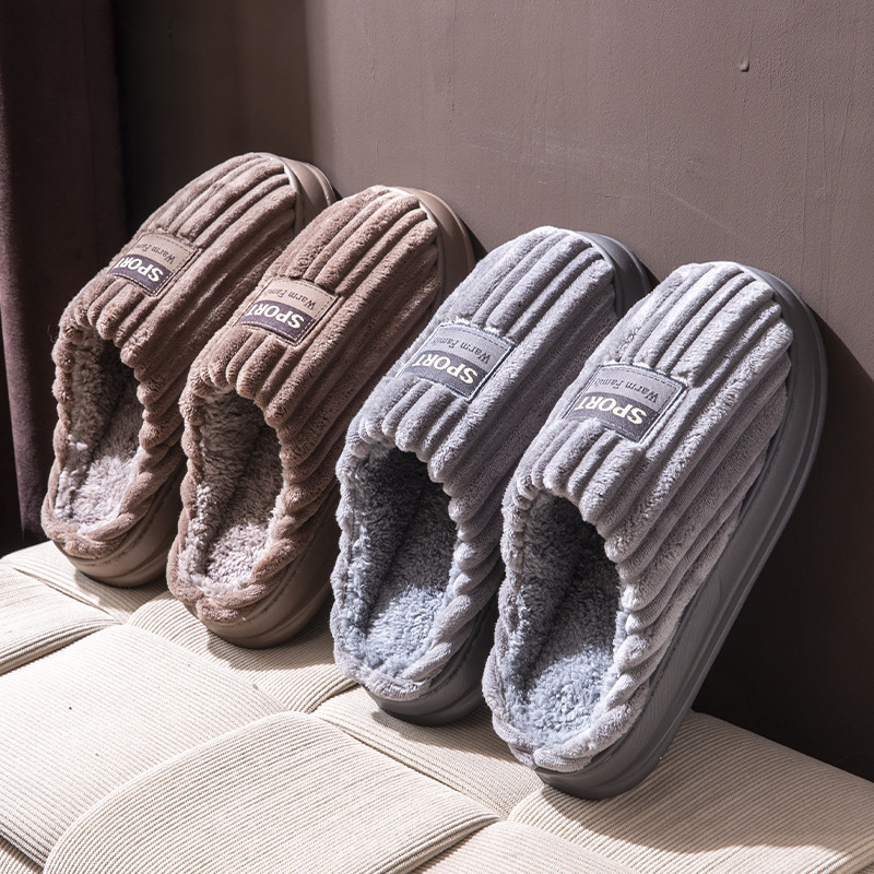 Pantuflas de Gamuza a Rayas pa - Insole Memory Foam reseña y precio